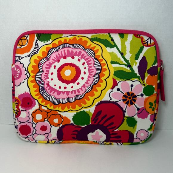Vera Bradley Clementine Floral Print Neoprene Tablet Sleeve Case - Picture 4 of 4